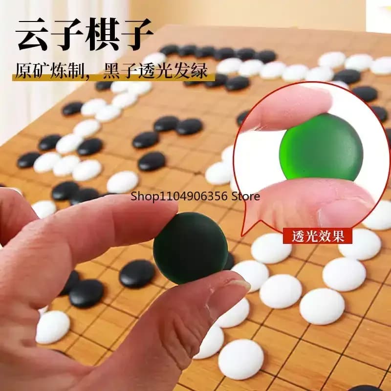 Go Board pieghevole a 19 vie per bambini, principianti, studenti e adulti, un gioco di strategia portatile dello scacchiera cinese, per la famiglia