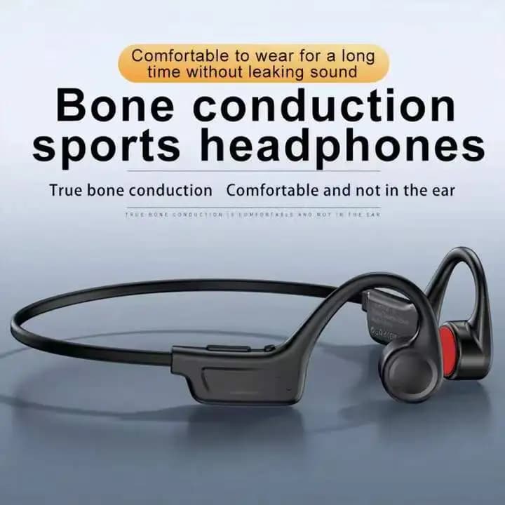 Cuffie a Conduzione Ossea, Auricolari Wireless Open-back, 15 Ore di Autonomia, Bluetooth 5.4, Audio Stereo HiFi, Impermeabili, Cancellazione del Rumore