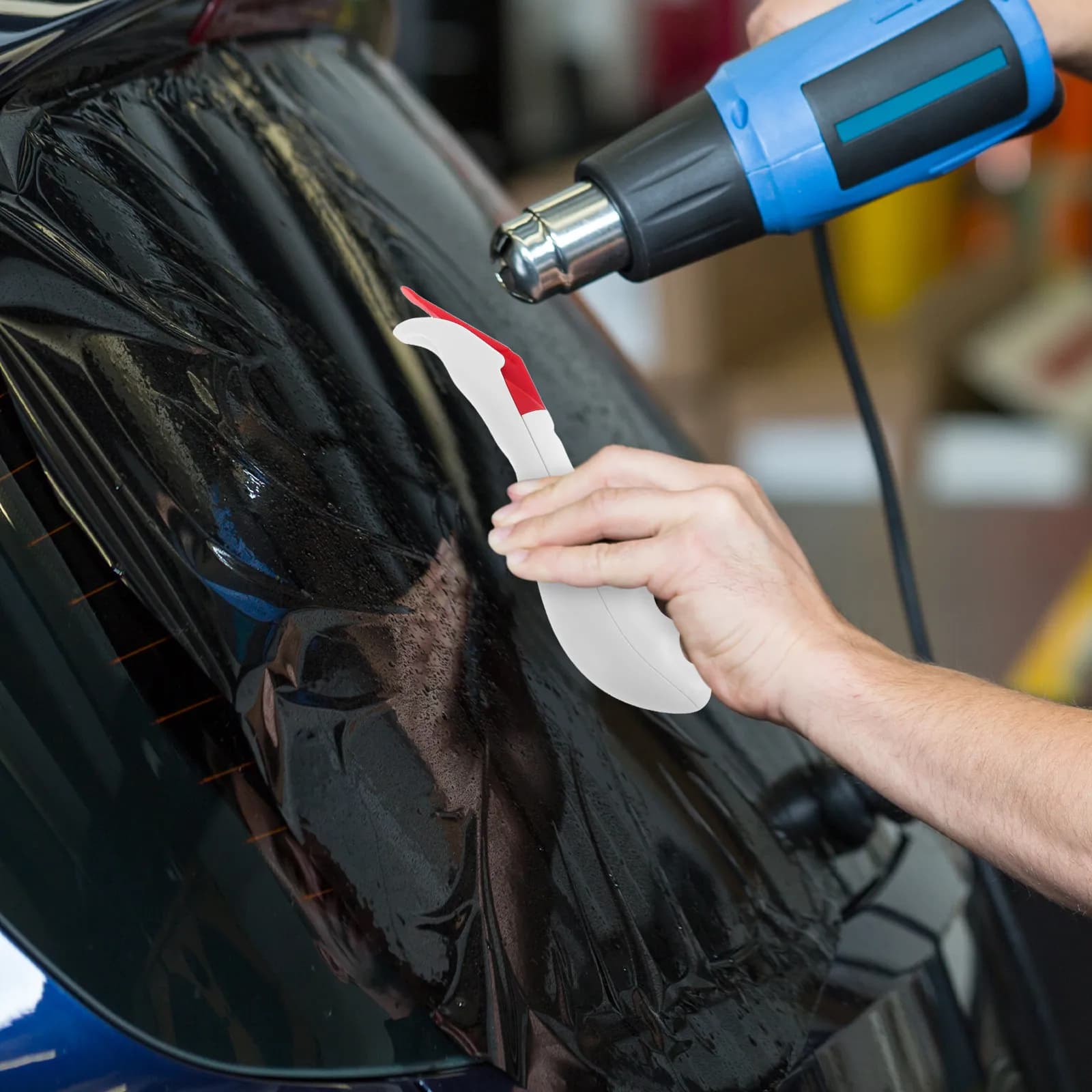 Coltello Professionale per Taglio Pellicole in Vinile, Strumento per Oscuramento Vetri Auto, Applicazione di Adesivi e Pellicole, Sicuro per Car Wrapping