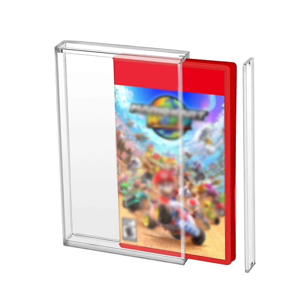 RUITROLIKER Vetrina in acrilico per carte da gioco Switch, protezione trasparente compatibile per carte da gioco Switch 2/Switch OLED/Switch Lite