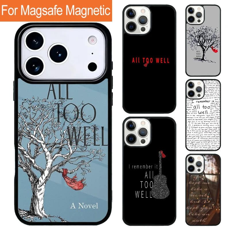 Custodia Magnetica per Telefono All Too Well Short Film Book per iPhone 17 Pro 16 15 13 12 11 Pro Max Air 14 Plus con Cover Magsafe