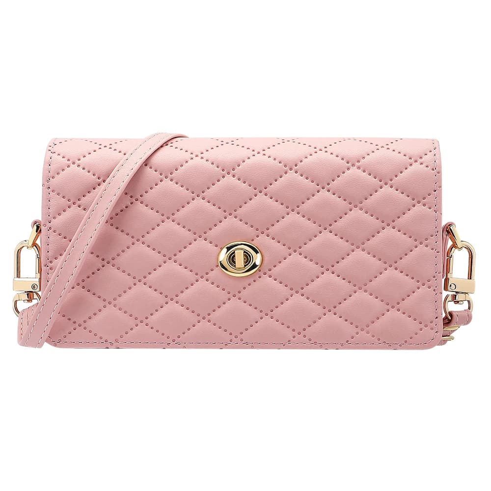 Compatible with Galaxy Z Fold 7 6 5 4 3 2 Mobile Phone Bag with Adjustable Shoulder, Luxury PU Gilrs Leather Phone Bag