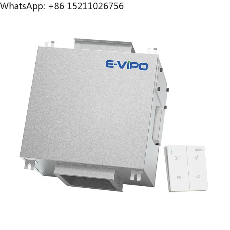 Single Flux System Unidirectional Ventilation Unit MVHR Modern HVAC Air System Fresh Air Ventilation Equipment Air Purifier