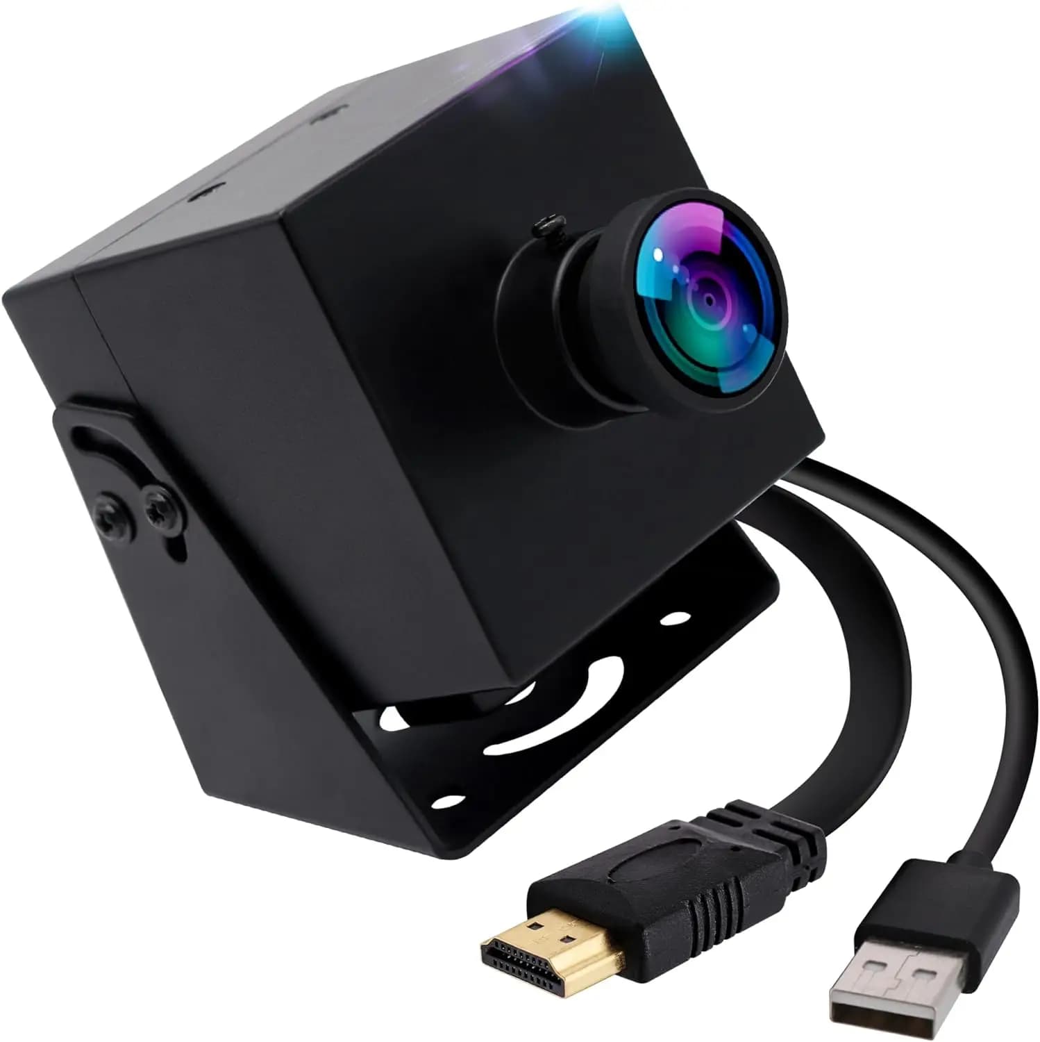 4K HD MI USB Camera Ultra HD 2160P 30FPS with IMX415 Sensor, H.265 USB Webcam with Wide Angle 120 Degree Non Distortion Lens