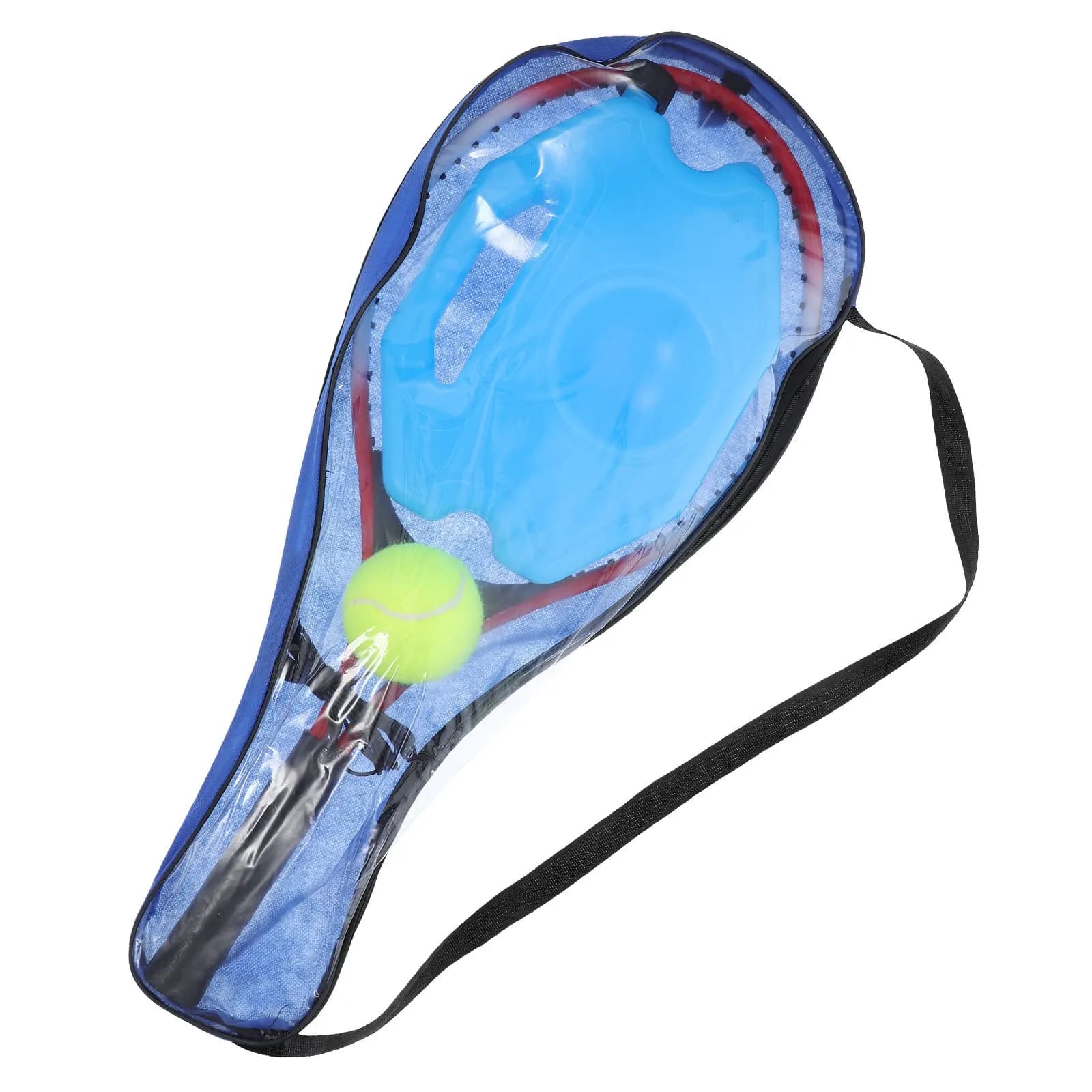 Set da 1: Attrezzatura Professionale per Allenamento Tennis con Palla Rimbalzante e Corda - Kit per Pratica Indoor e Outdoor per Principianti