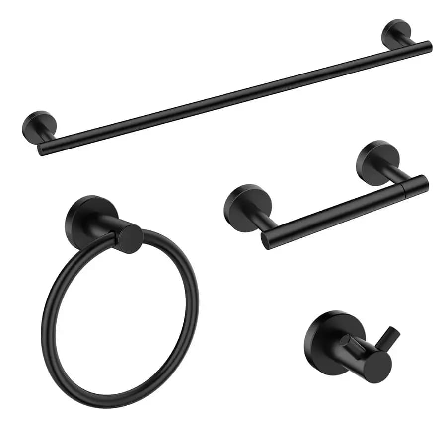 Set di accessori per il bagno, set di portasciugamani in acciaio inossidabile SUS304, portasciugamani moderno per bagno, carta igienica Ho
