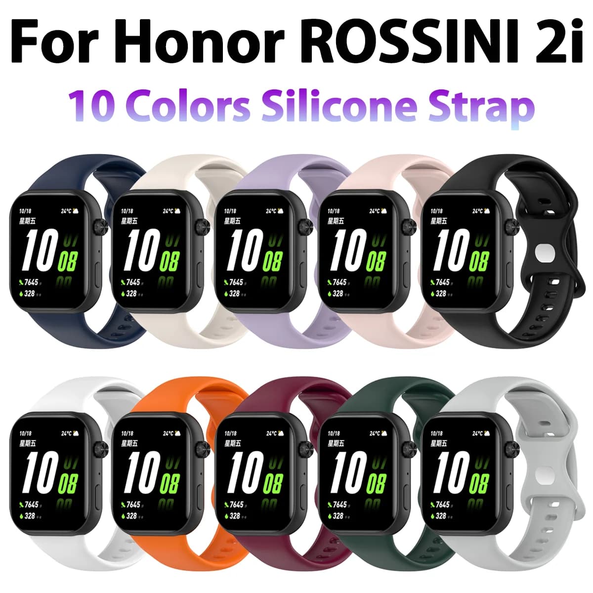 Silicone Strap For Honor Choice ROSSINI 2i Smartwatch Band Replacement honor rossini 2i Watchband Wristband Accessories Bracelet
