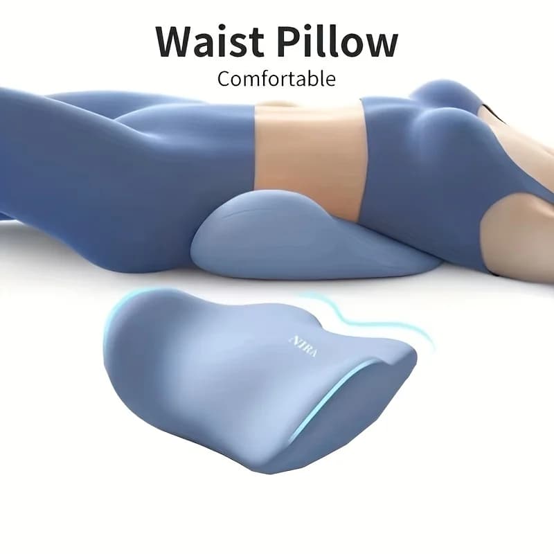 Cuscino lombare ergonomico in memory foam per ufficio e letti: comodo cuscino di supporto per la schiena con fodera lavabile