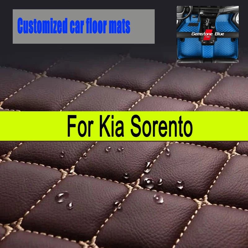 Tappetini auto per Kia Sorento 2015 2016 2017 2018 Accessori interni