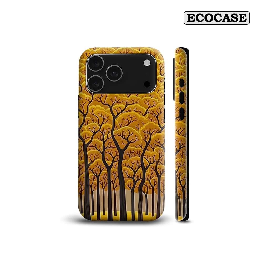 Custodia per iPhone 17 Golden Autumn Forest, un must-have per iPhone 17, 16, 15, 14, 13, 12 Pro Max Plus, cover posteriore a doppio strato