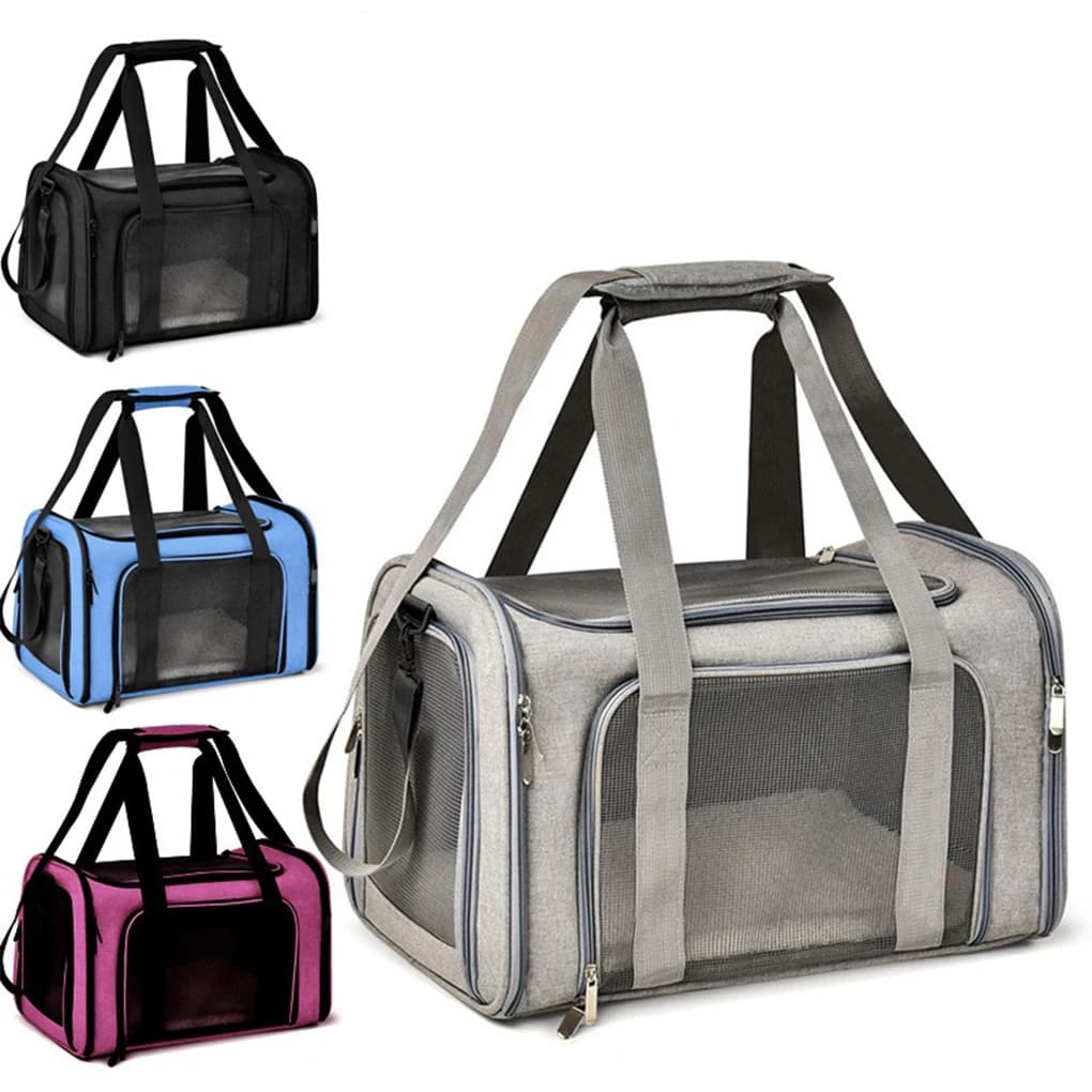 Borsa per gatti portatile Borsa a tracolla per animali domestici in tessuto Oxford con tracolla regolabile Pet Carrier Cat Travel S 40 * 25 * 25 cm