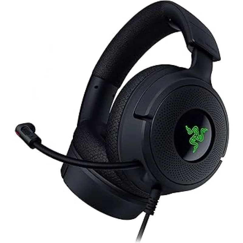 Cuffie da gioco cablate Razer Kraken X: interfaccia da 3,5 mm per PC, Mac, PS5, Nintendo Switch, Steam Deck, Smartphone