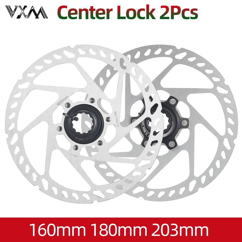 2pcs Bike Centerlock rotori 160 180mm 203mm VXM anelli di bloccaggio del freno a disco 160mm disco di bloccaggio centrale della bicicletta rotore
