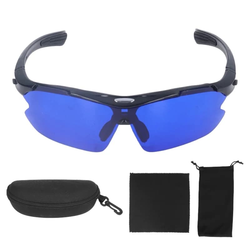 Occhiali Polarizzati per Trovare Palline da Golf, Occhiali da Sole Sportivi con Lenti Blu