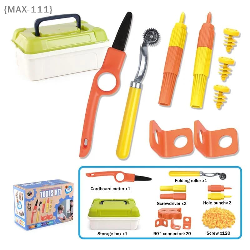 【F2-MAX111】Kit di giocattoli fai-da-te in cartone per bambini - Set di attrezzi educativi Giocattoli interattivi genitore-figlio per bambini Regalo per bambini