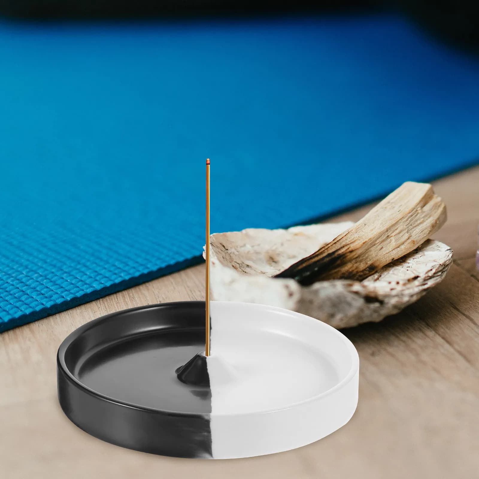 Piatto per incenso in ceramica, leggero, facile da trasportare, pratico regalo per amici e famiglie, porta bastoncini di incenso, bruciatore di aromi decorativo
