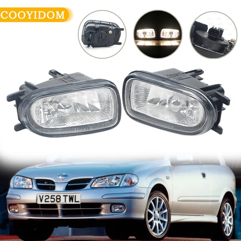 Auto Paraurti Anteriore Nebbia Luci Per Auto Lampada di Guida faro Fendinebbia Per Nissan Almera Sunny 2000-2004 Per auto Fendinebbia Montaggio