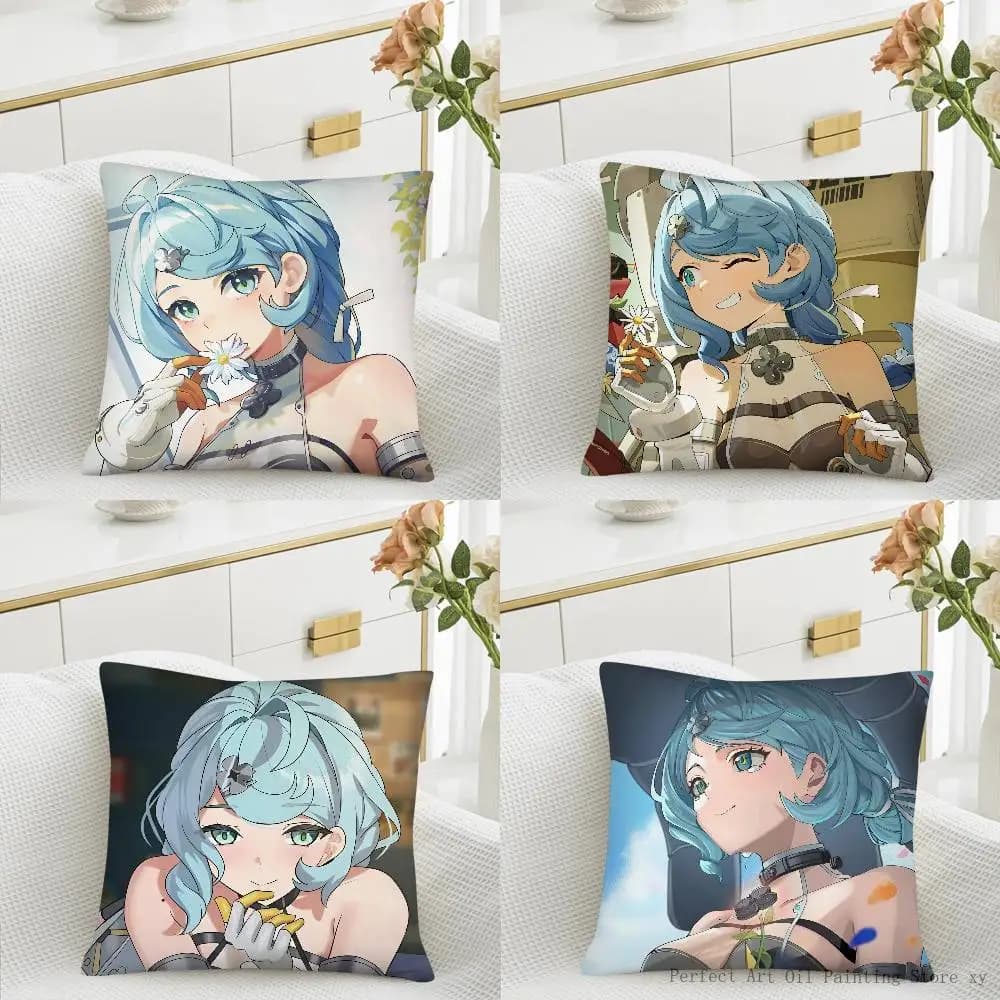 Fodera per cuscino Game Seed Zenless Zone Zero, federa quadrata alla moda per camera da letto, divano, decorazione per il tempo libero
