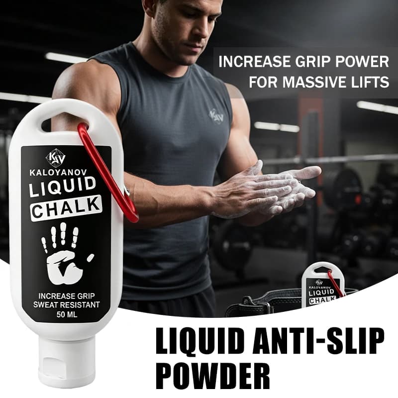 Professional Liquid Chalk Anti Slip Grip Enhancer Sweat Resistant Gym Cream for Weightlifting and Rock Climbing KALOYANOV