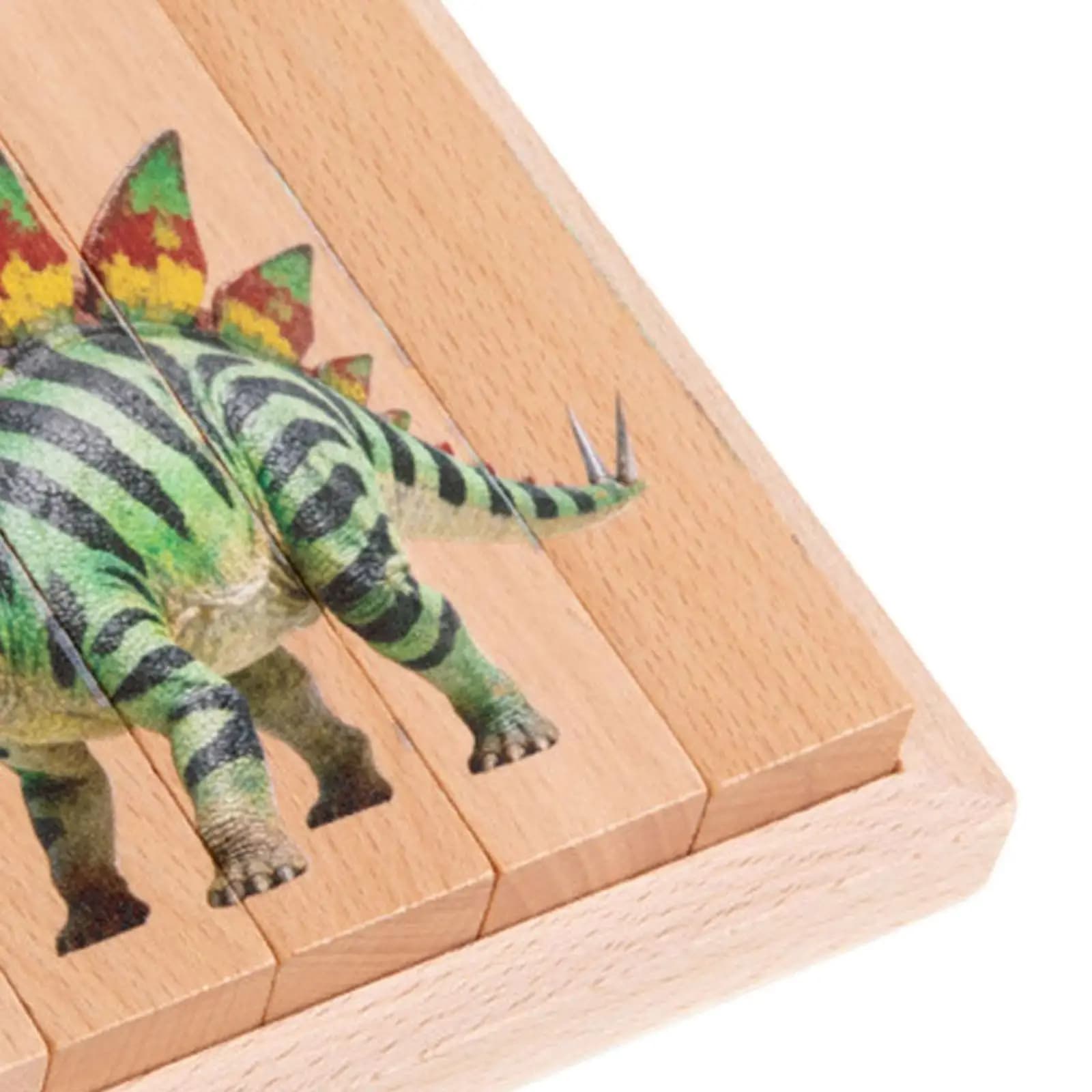 Gioco Educativo per Bambini, Puzzle di Animali in Legno di Faggio, Blocchi Rotanti 3D, Gioco Sensoriale Montessori per l'Apprendimento Prescolare