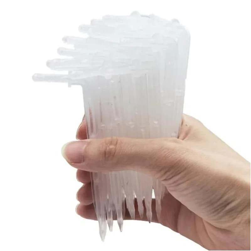100pcs Transparent Bend Arrow 1/4'' 4/7mm Hose Dripper Drip Emitter Water Saving Sprinkler Garden Micro Irrigation Greenhouse