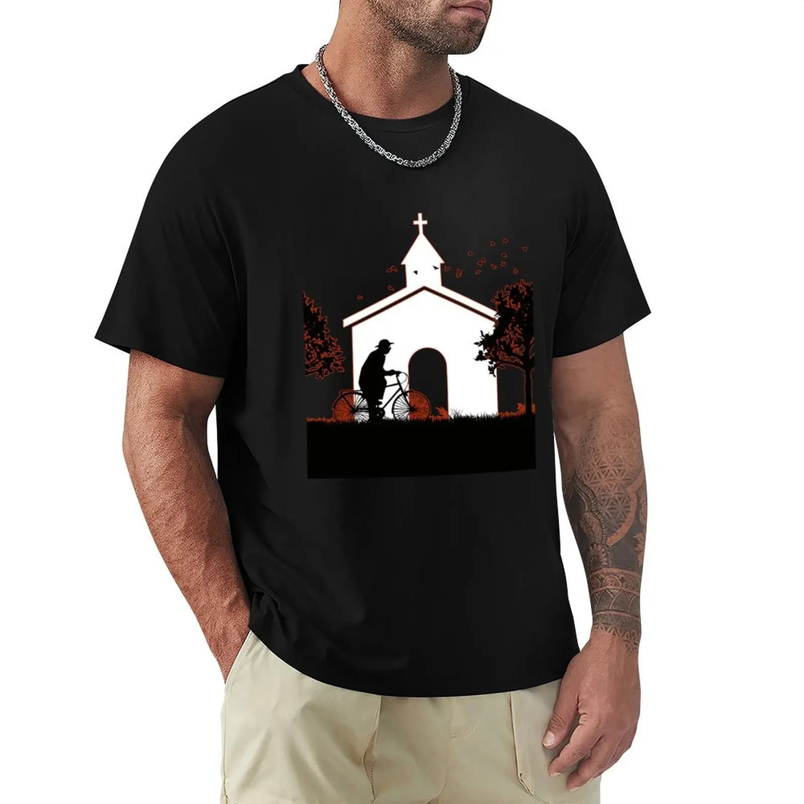 T-shirt da ciclismo Father Brown, resistente, per il lavoro