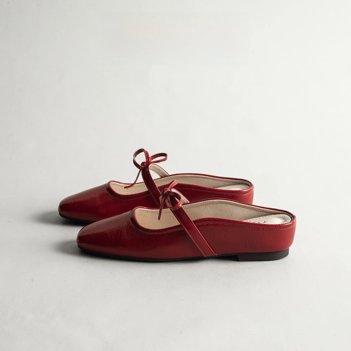 Retro Knot Half Slippers Women's Outdoor Wear Gentle One-Step Mary Jane Sandals High Insole Flats Summer Slippers