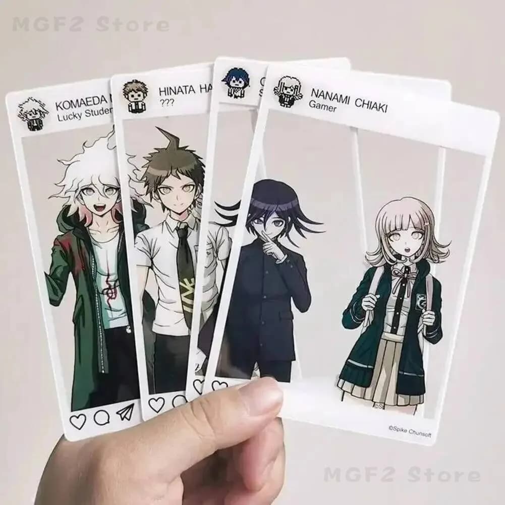 Accessori Danganronpa: Carte Trasparenti di Kokichi Oma e Nagito Komaeda, Collezione di Carte Anime, Oggetti di Scena per Foto e Riprese