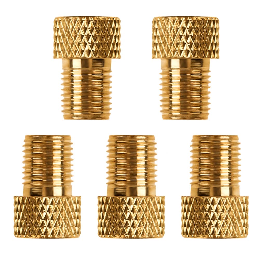 5pcs Bike Pump Tire Adapter Aluminum Alloy Bike Tire Air Valve Copper Bike Tire Air Valve Connector Bicycle Parts