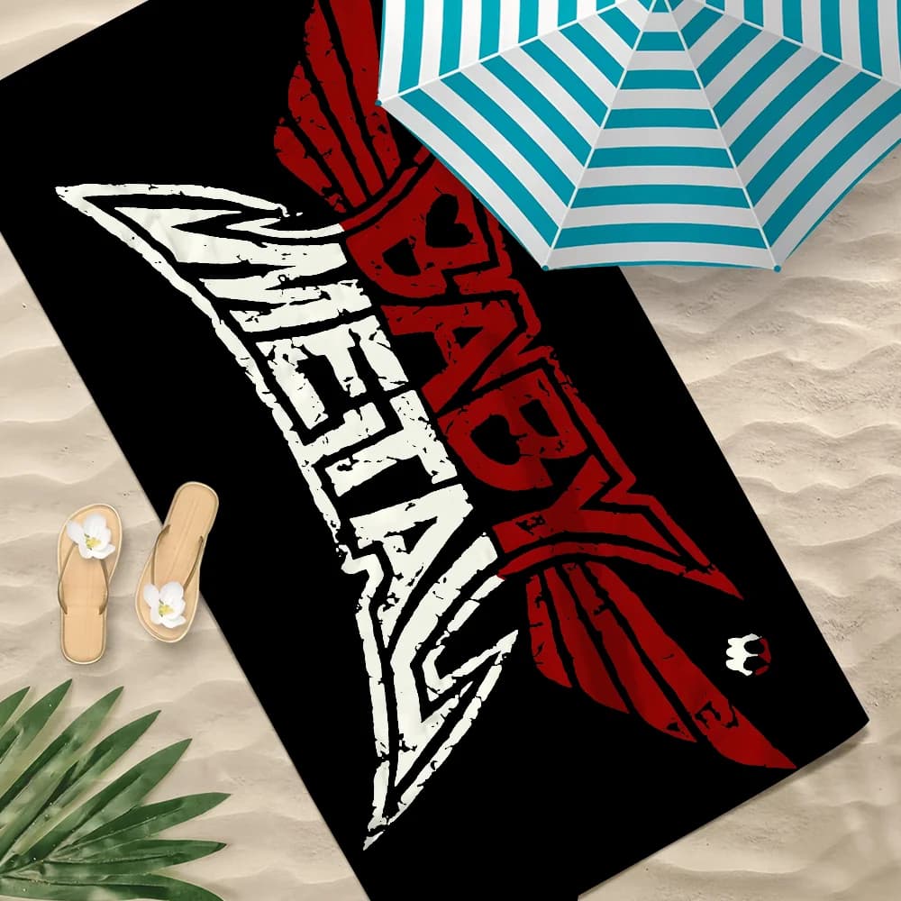 B-Baby Asciugamano giapponese in metallo da spiaggia Asciugamani morbidi da piscina ad asciugatura rapida Regalo per viaggi Palestra Doccia Sport da campeggio