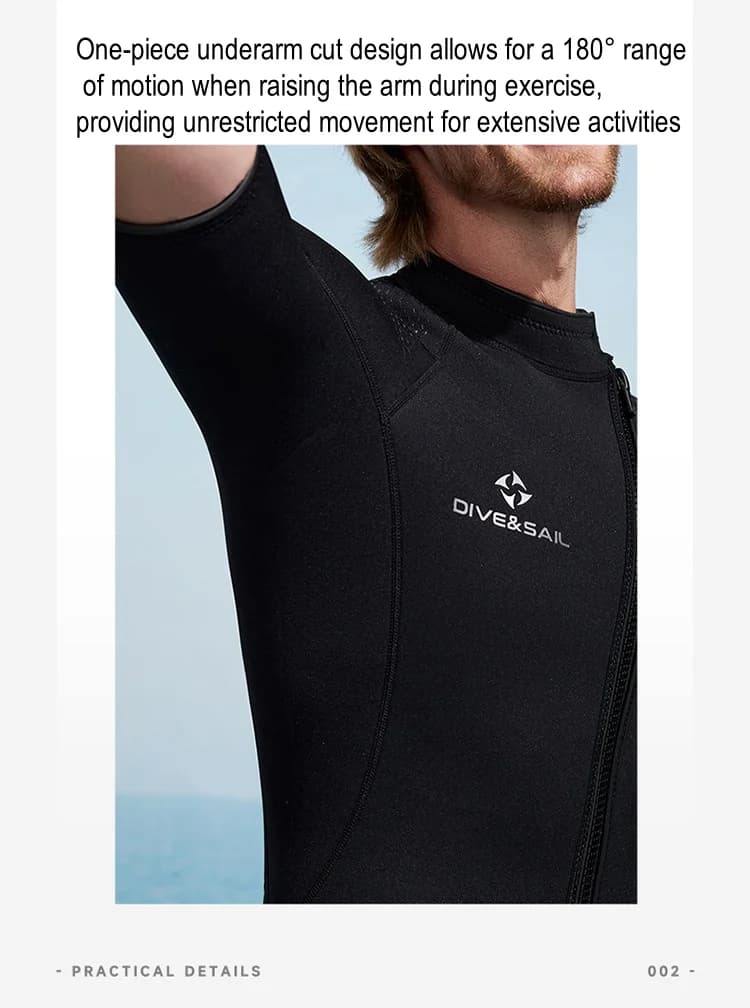2MM Man Woman Scuba Outdoor Water Sports Snorkeling Kayak Nuoto Diver Mute Neoprene Short sleeves Keep warm drift Mute