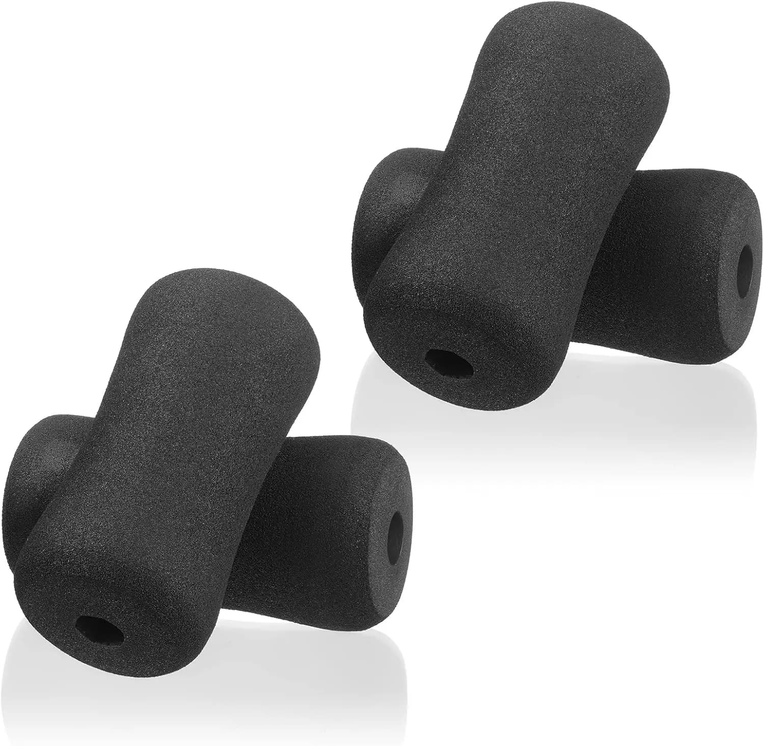 Set of 4 Foot Foam Bearing Rollers, Spare Bearings for Weight Bench, Inversion Table Parts for Leg Extension Gyms, Exercise Equipment