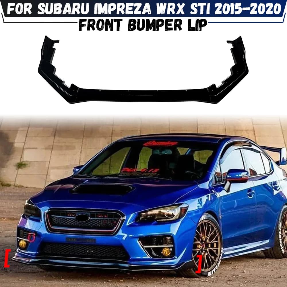 Auto Front bumper Lip Canard Lower Splitter Diffuser Body Kits Spoiler Tuning Per Subaru Impreza WRX STI 2015-2020