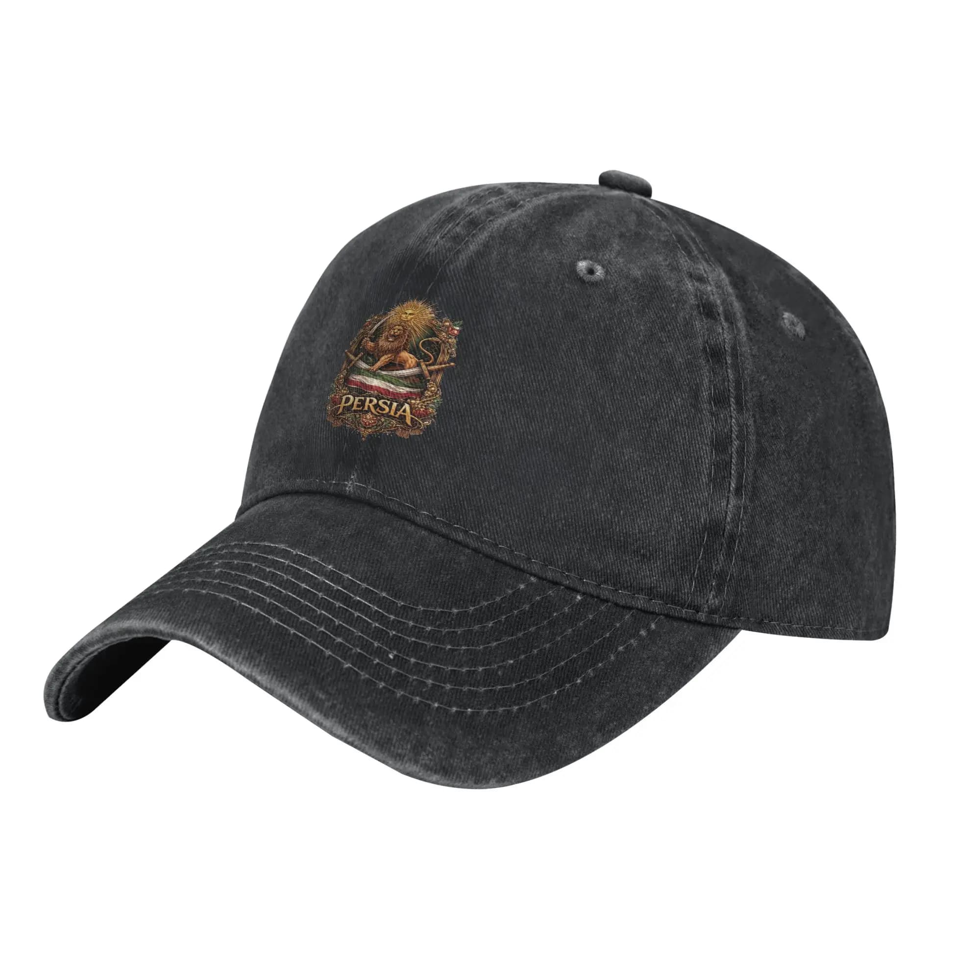 Vintage Persian Lion Iranian Iran Persia Baseball Cap Unisex Distressed Denim Snapback Hat Outdoor Summer Adjustable Caps Hat
