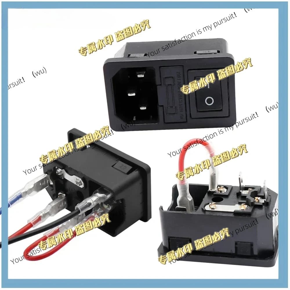 Accessori per stampanti 3D aggiornati, interruttore di alimentazione 220/110V 15A, spina maschio con fusibile, adatto per stampanti 3D fai da te.