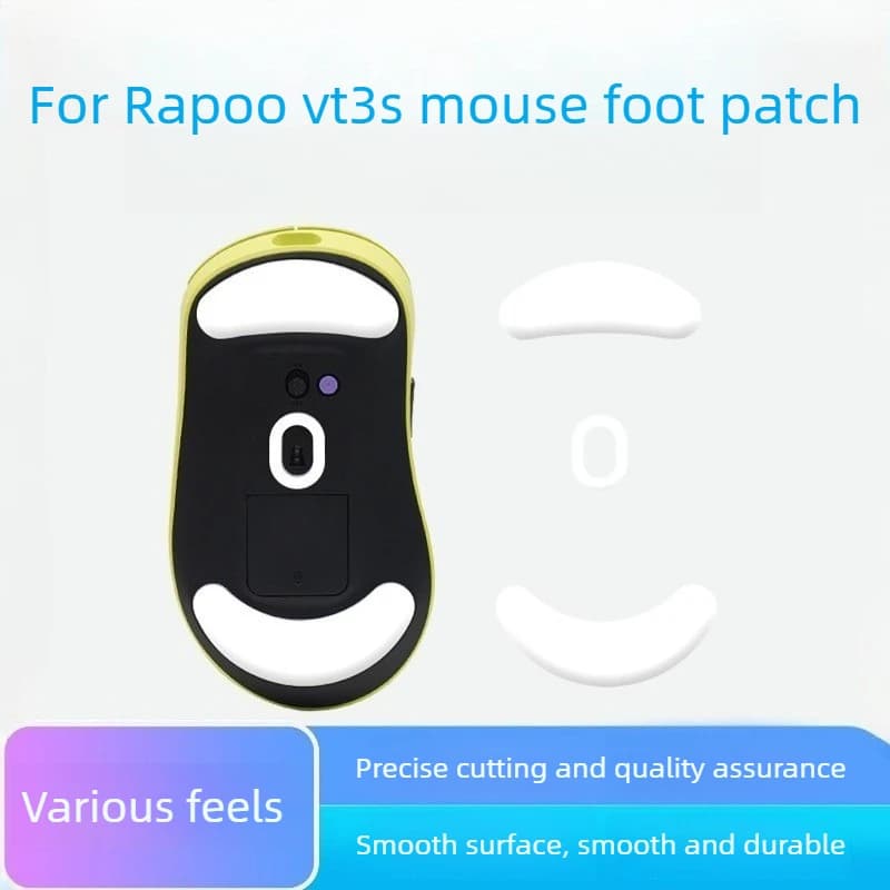 Mouse Feet Pads For Rapoo VT3S V2 VT3PRO AirMAX Master Edition Ice Version Curved Edge PTFE Mouse Skates