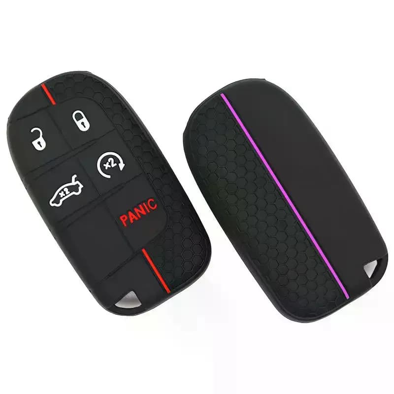 1 Pezzo per Renegade Compass Grand Cherokee 300C Wrangler Dodge Accessorio Cover in Silicone per Chiave Auto con Telecomando