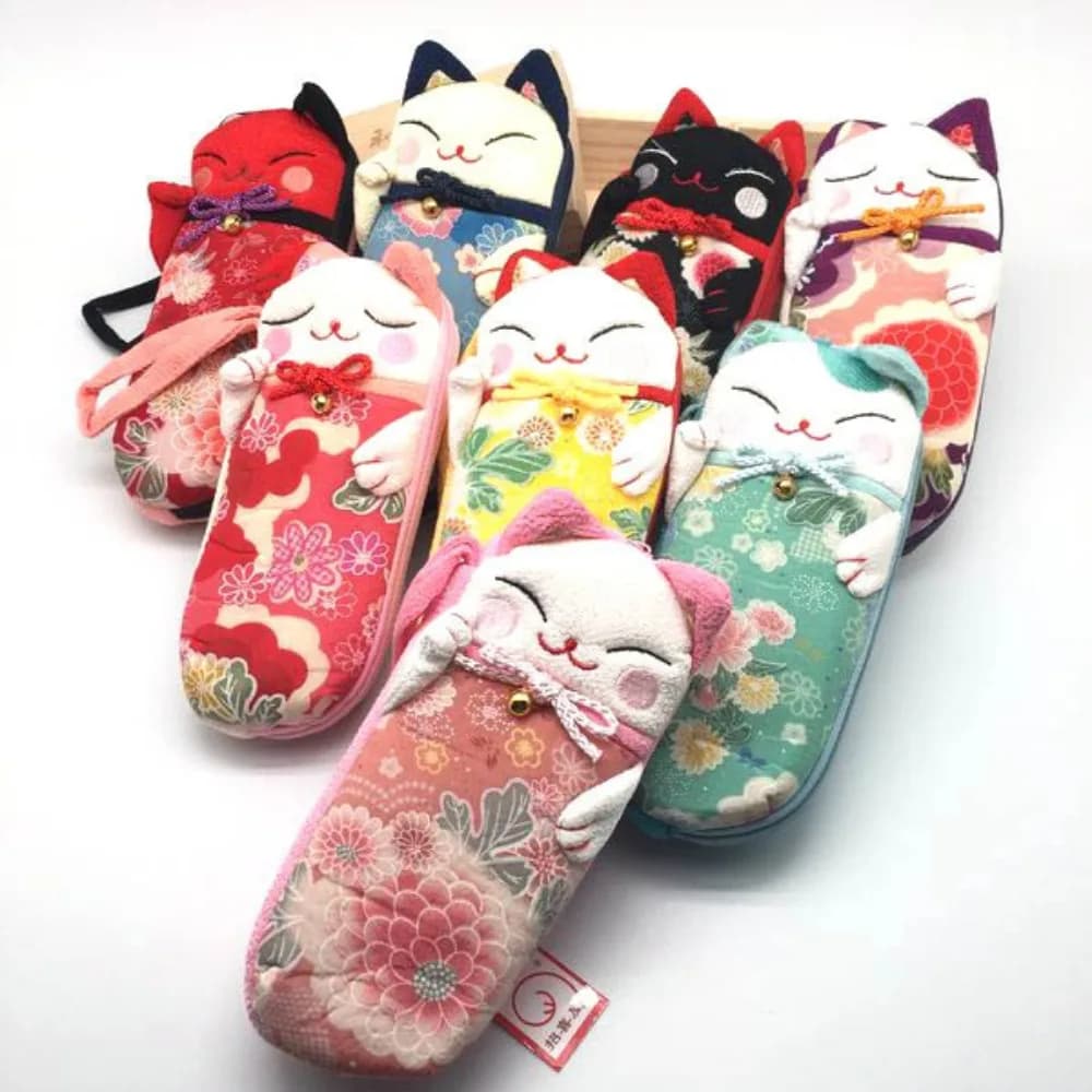 Occhiali da vista Custodia morbida per occhiali da sole Scatola per occhiali Custodia per occhiali Fortune Cat