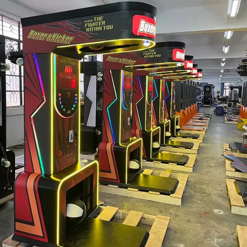 FL Wholesale Boxing Arcade Street Amusement Coin Operated Games Electronic Sports Punching Bag Vending Machine Price Customized