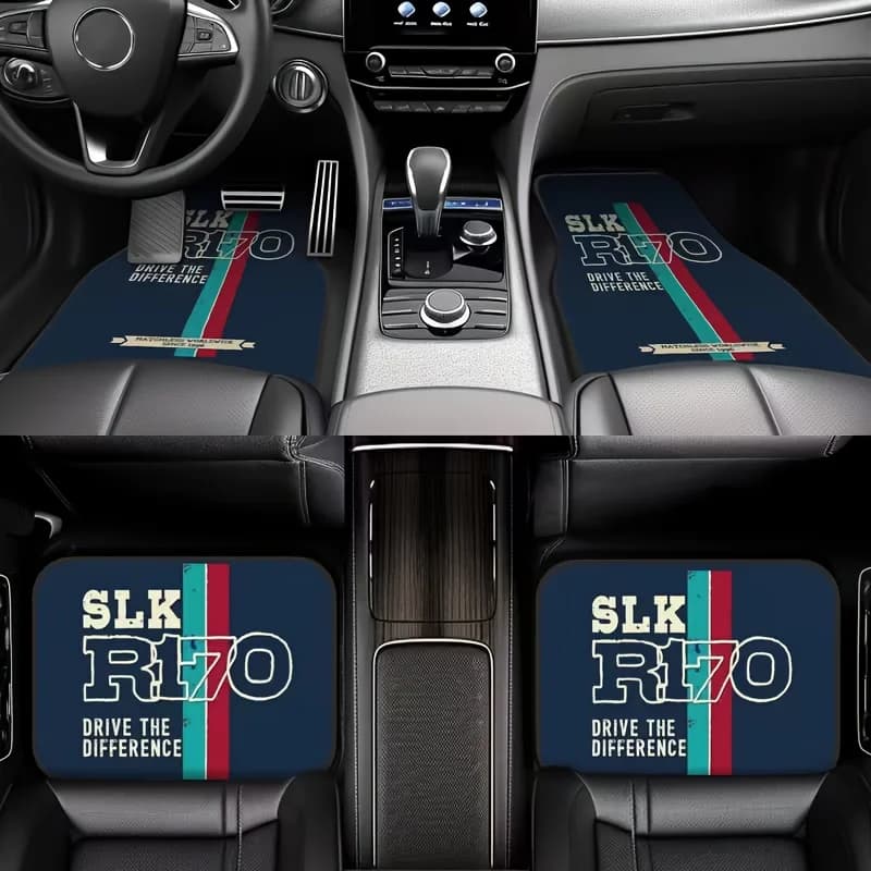 4pcs Car Floor Mats For SLK R170 - Universal Fit For All Models, Front And Rear Seats, Durable And Stylish Interior Accessory, S