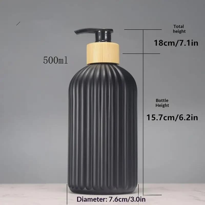 NUOVI Dispenser di Sapone per Bagno e Cucina da 500ml, Bottiglie Ricaricabili per Sapone Liquido, Ideali per Decorare il Lavello della Cucina
