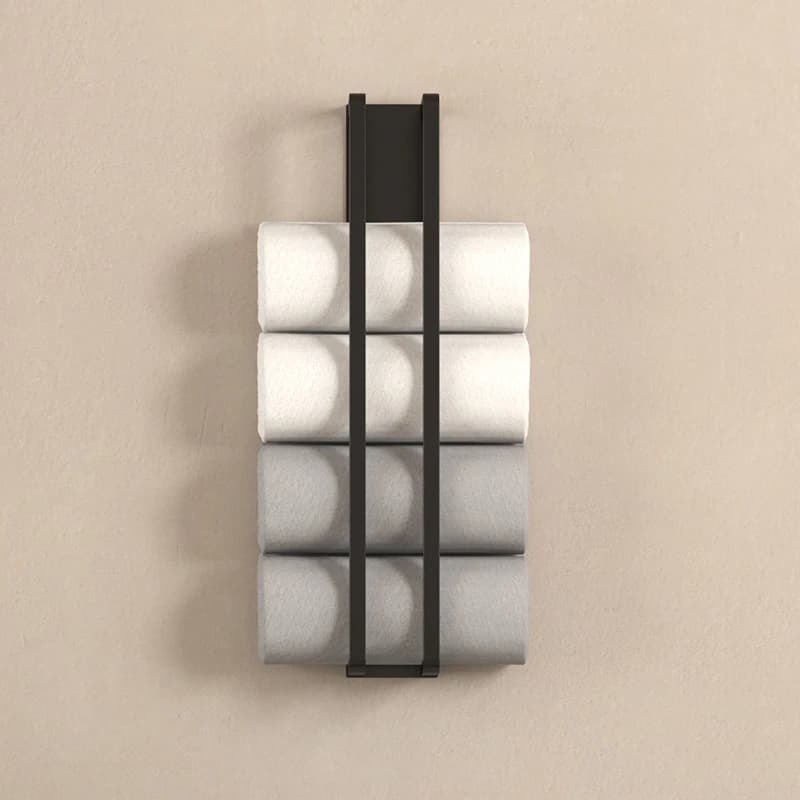 Portasciugamani, portasciugamani da parete per bagno non perforato, asta appendiasciugamani, portaasciugamani da bagno con ripiano portaoggetti