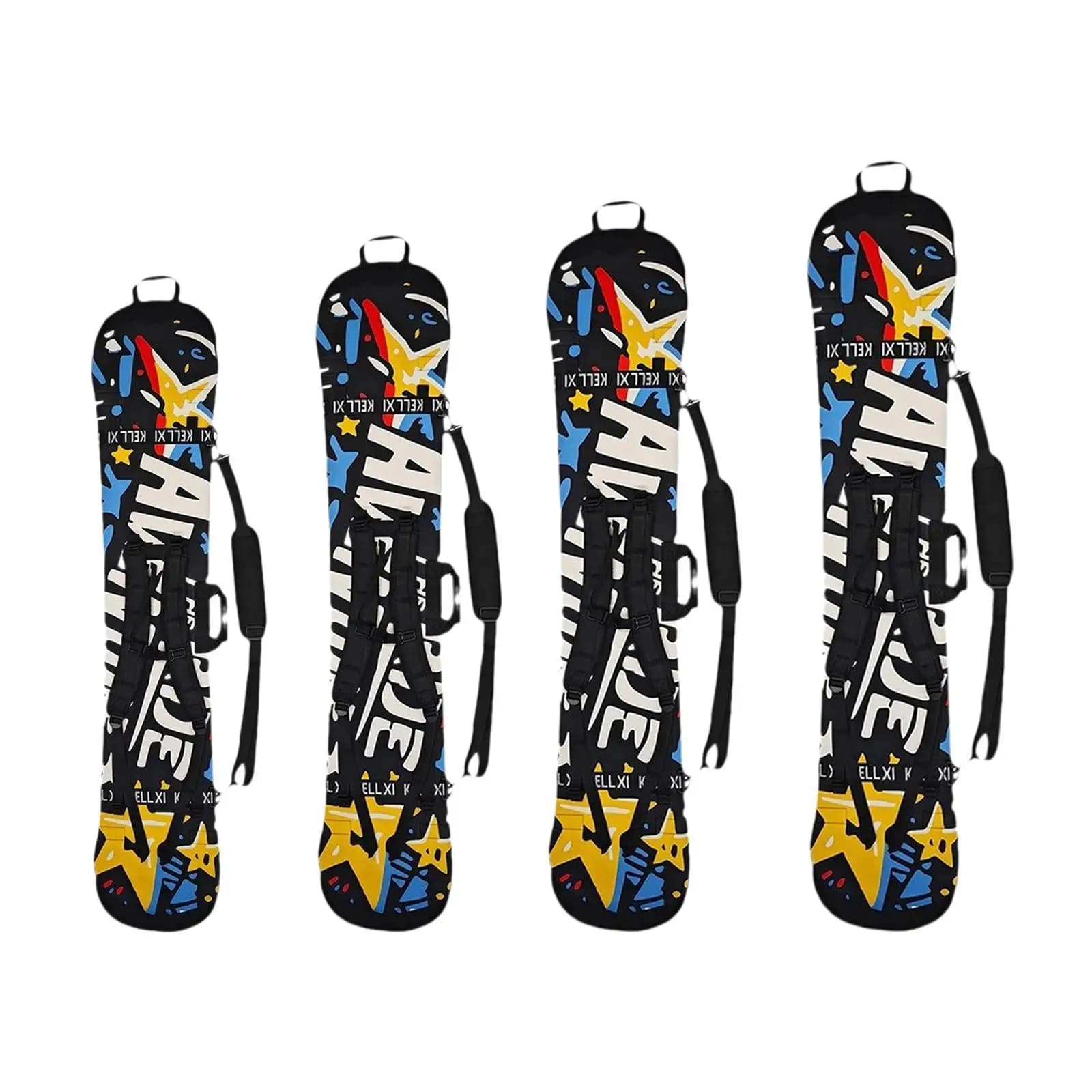 Borsa da snowboard con spallacci Borsa da trasporto Zaino con rilegatura aperta con maniglia per il trasporto Custodia da snowboard