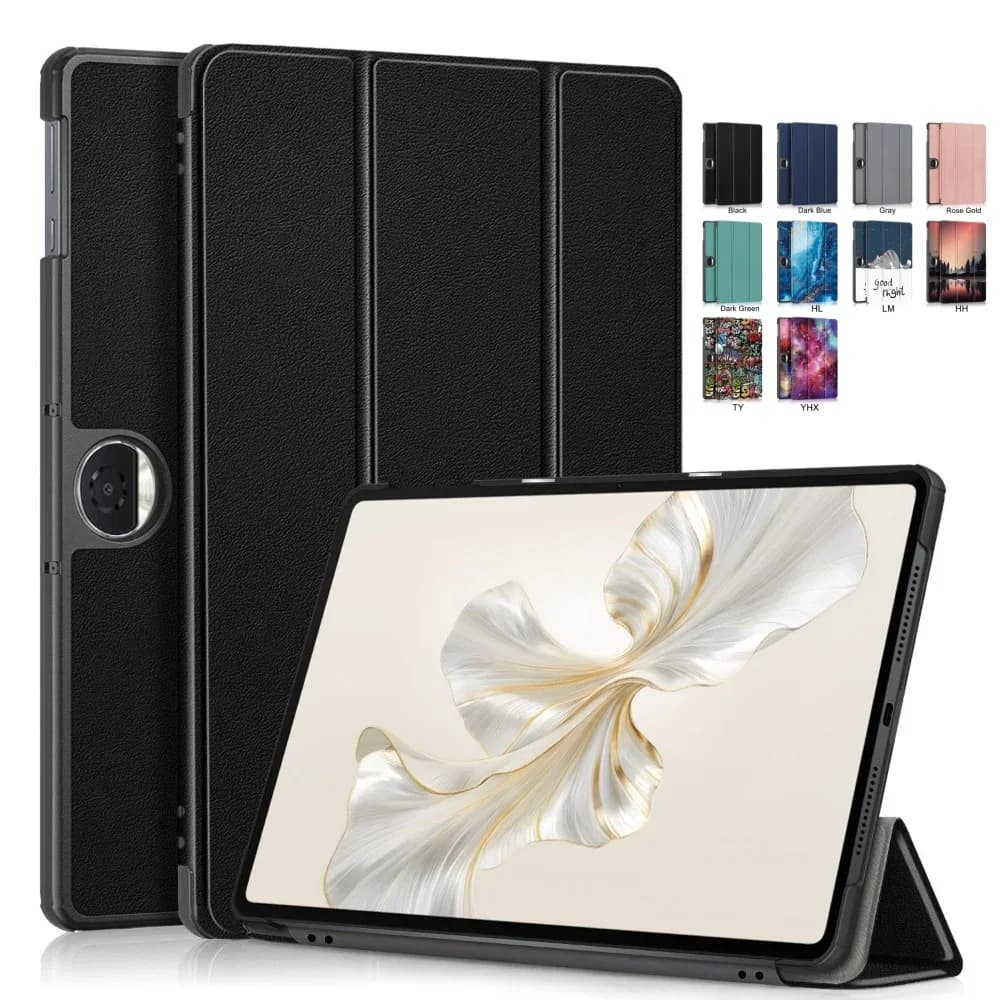 Custodia per HUAWEI Honor Pad 9 2024 Custodia pieghevole in pelle PU Smart Cover per Honor Pad 9 HEY2-W09 HEY2-W19 12.1 "con sveglia automatica