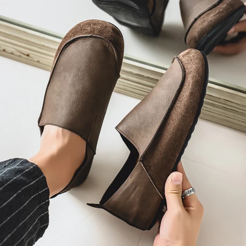 Scarpe Casual da Uomo alla Moda, Mocassini in Morbida Pelle Comodi, Pantofole da Passeggio Traspiranti, Scarpe da Guida Comode