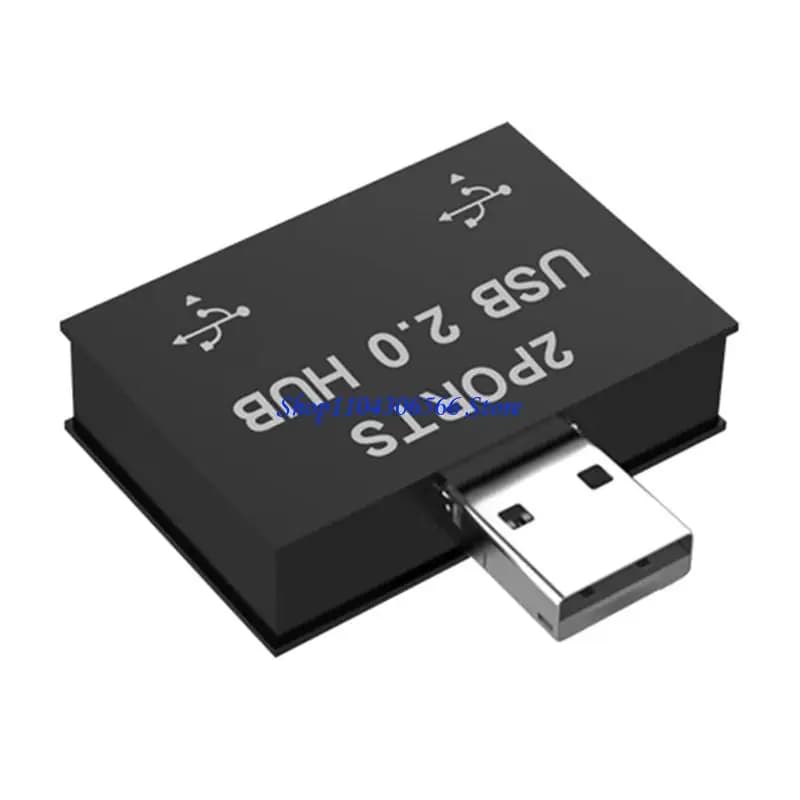 02DD Hub splitter USB 2.0 A maschio a doppia USB femmina per efficiente trasferimento dei dati e esigenze ricarica del