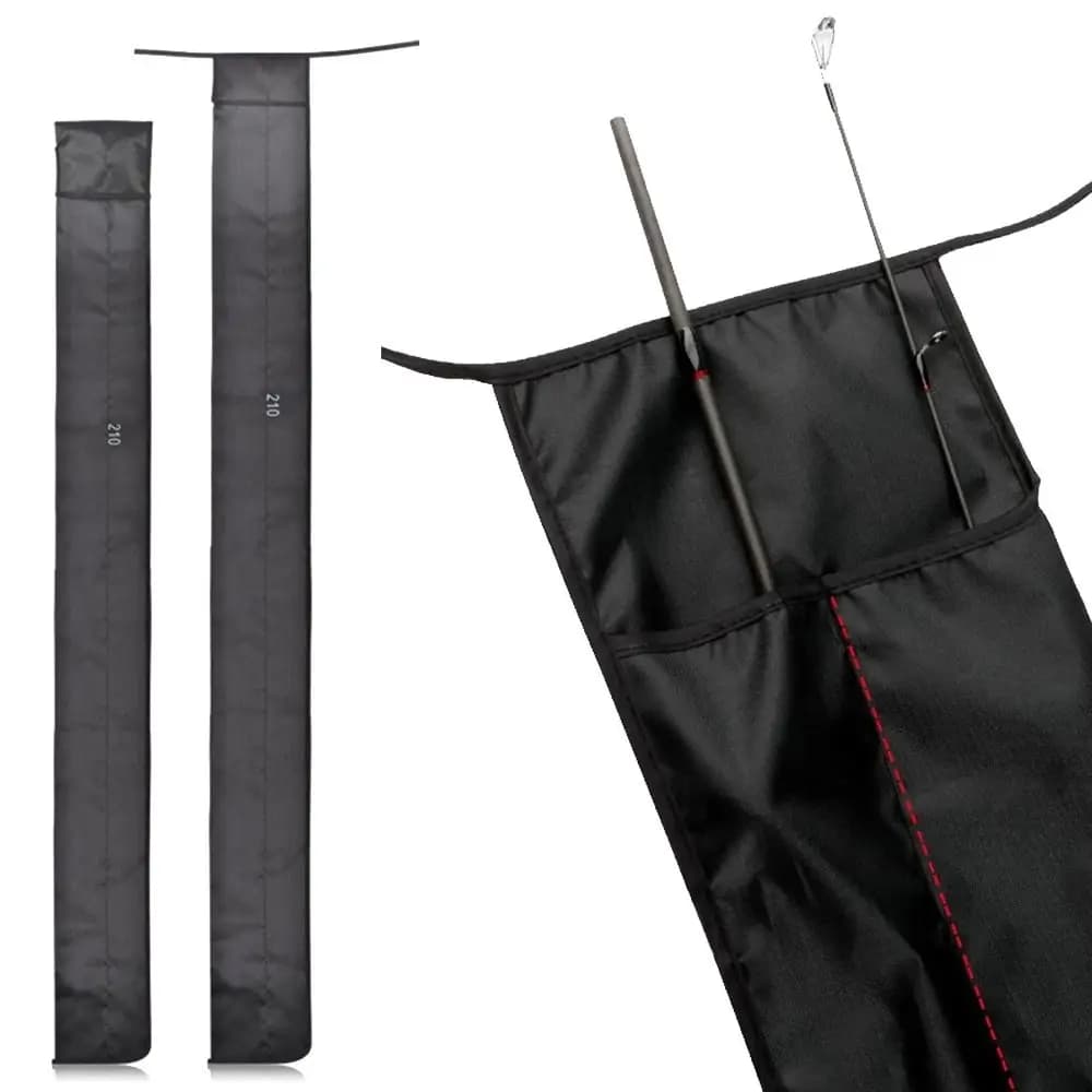 New Foldable Bag for Fishing Cane, Portable and Multifunctional, with Double Parts for Fishing Accessories