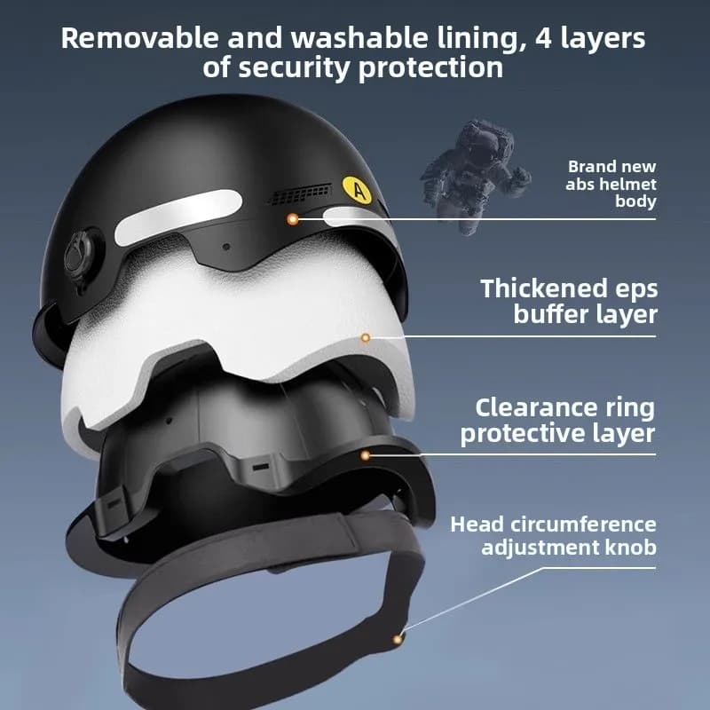 Casco Moto Elettrica 2025 - Universale per Uomo e Donna