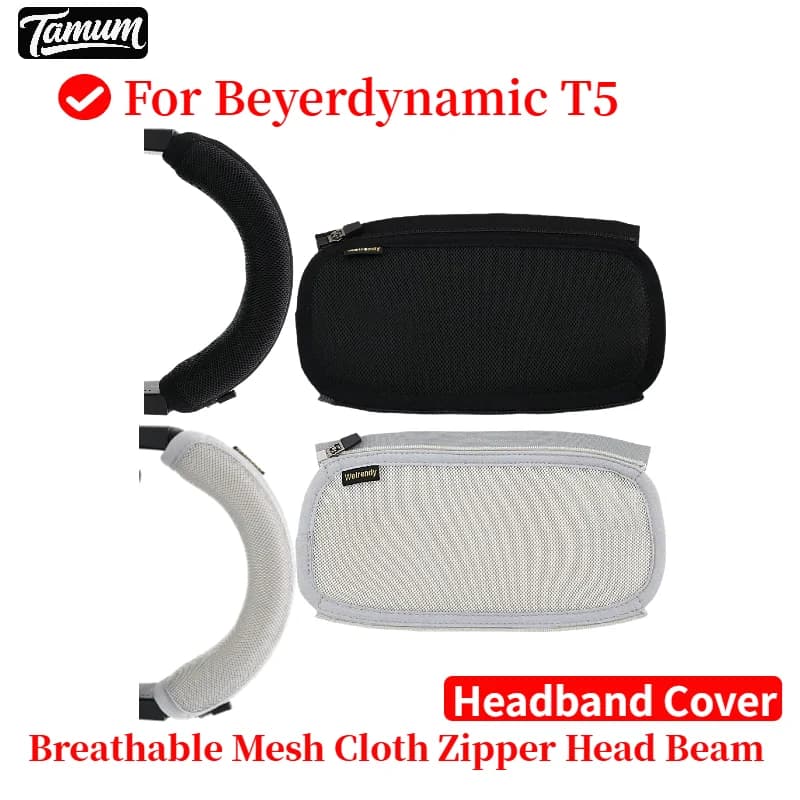 Comodo cuscino di ricambio per fascia per cuffie Beyerdynamic T5, copertura per manica del fascio di testa