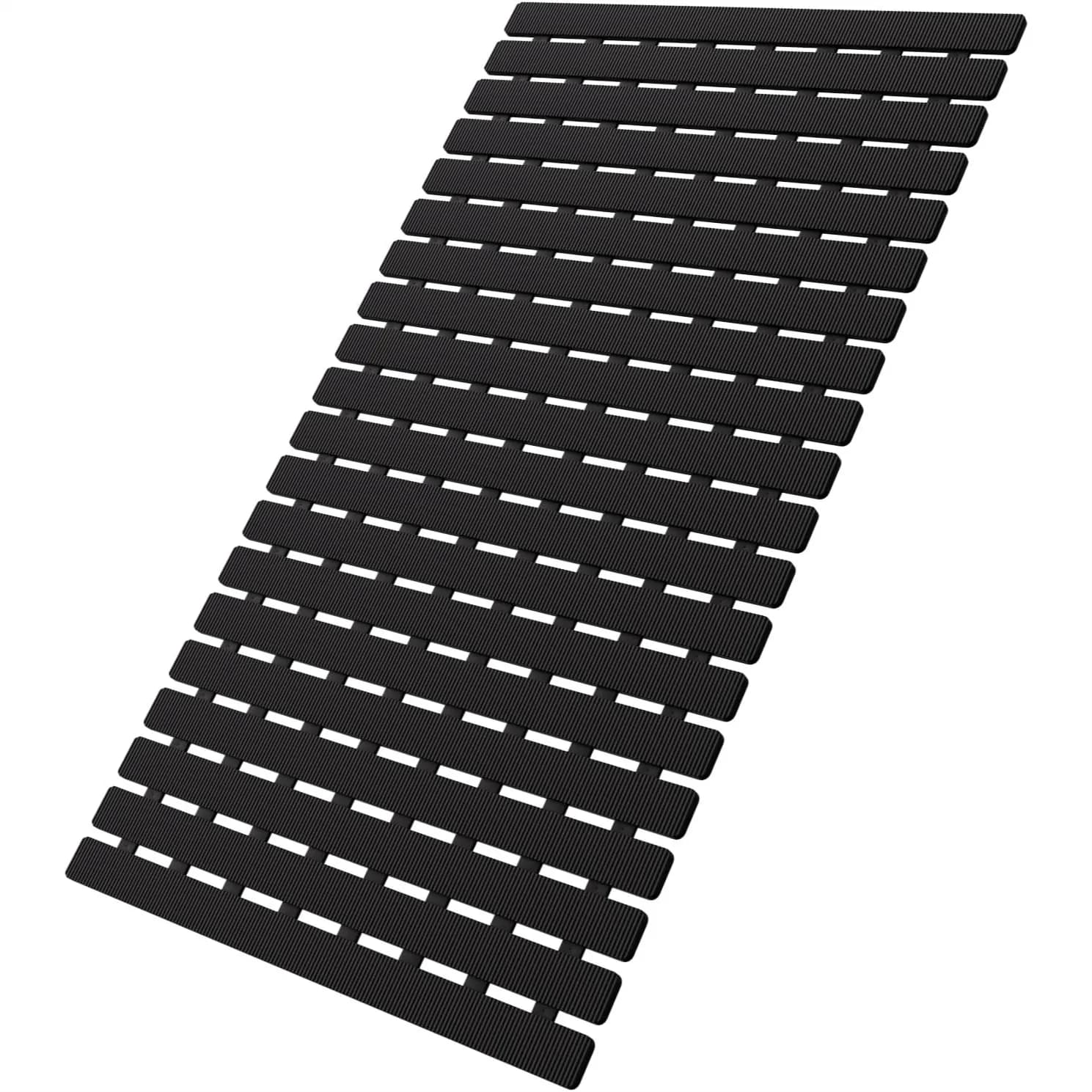 Tappetino Antiscivolo per Vasca da Bagno e Doccia con Fori di Drenaggio e Ventose, Tappetino Antiscivolo per Bagno, 27,5x15,7 Pollici Nero